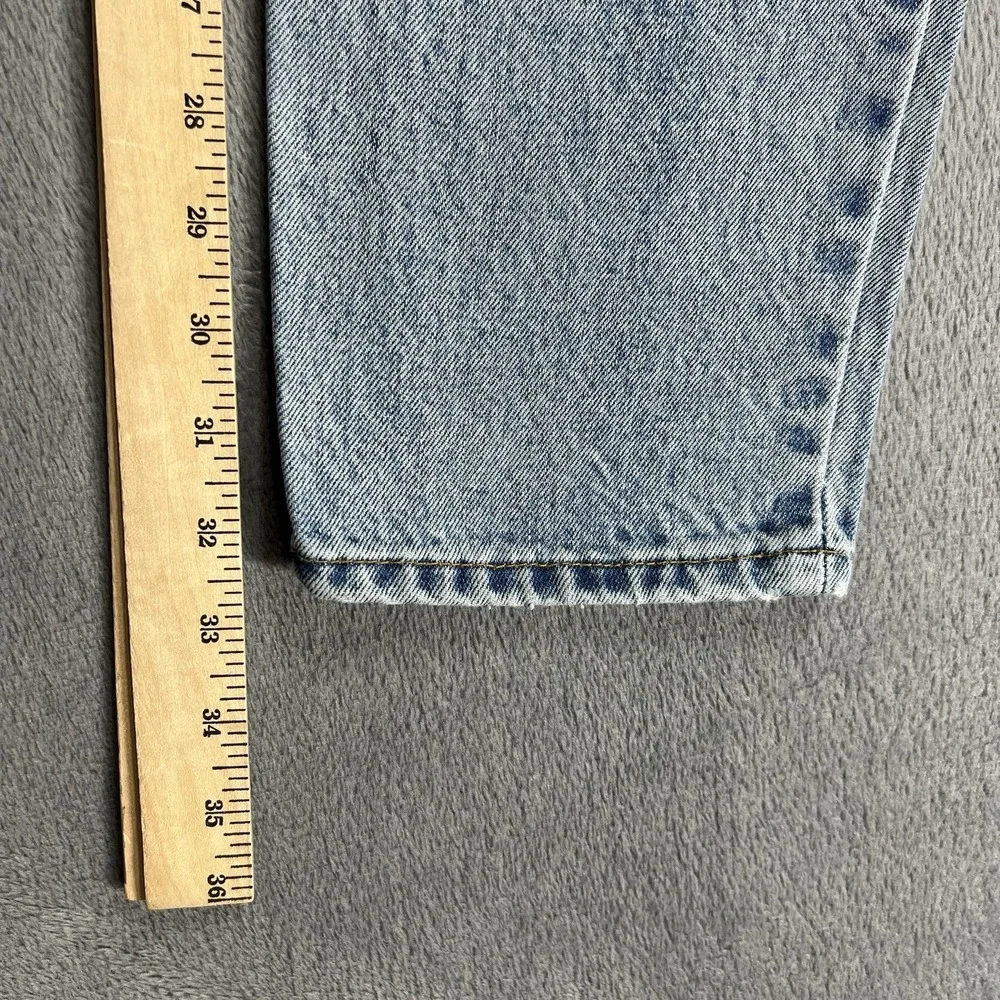 VTG Levis 512 Jeans Womens 12 Long Blue 90s Slim Tapered High Rise Light Wash